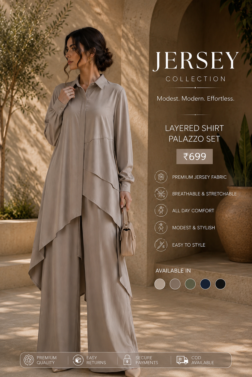 Layered Palazzo Co-ord Set