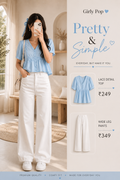 Fitted Top + High-Waisted Wide-Leg Pants
