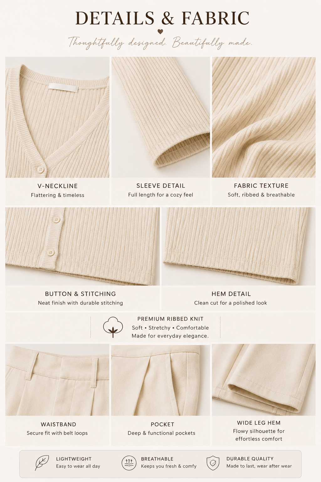 Oversized  Shirts + Tube Top + Wide-Leg Pants