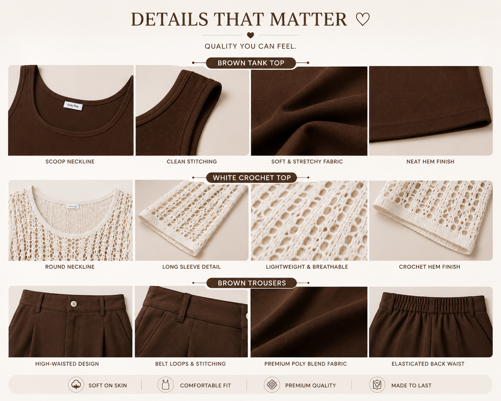 Fitted Top + High-Waisted Wide-Leg Pants