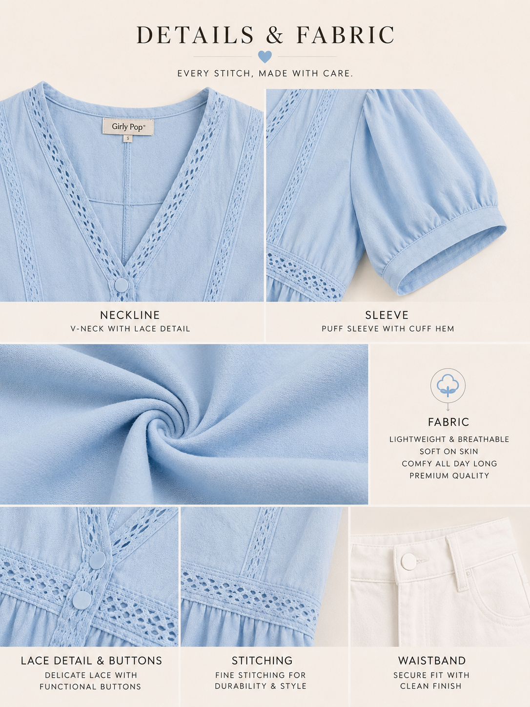 Fitted Top + High-Waisted Wide-Leg Pants
