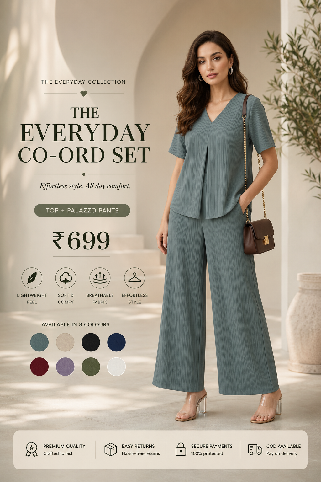 Layered Palazzo Co-ord Set