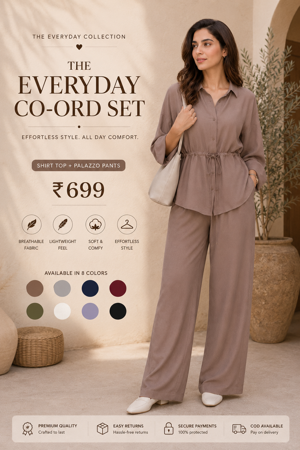 Layered Palazzo Co-ord Set