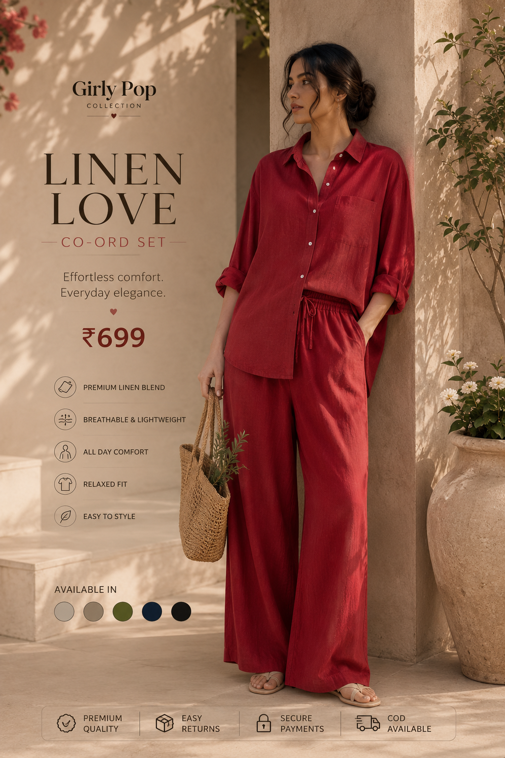 Layered Palazzo Co-ord Set