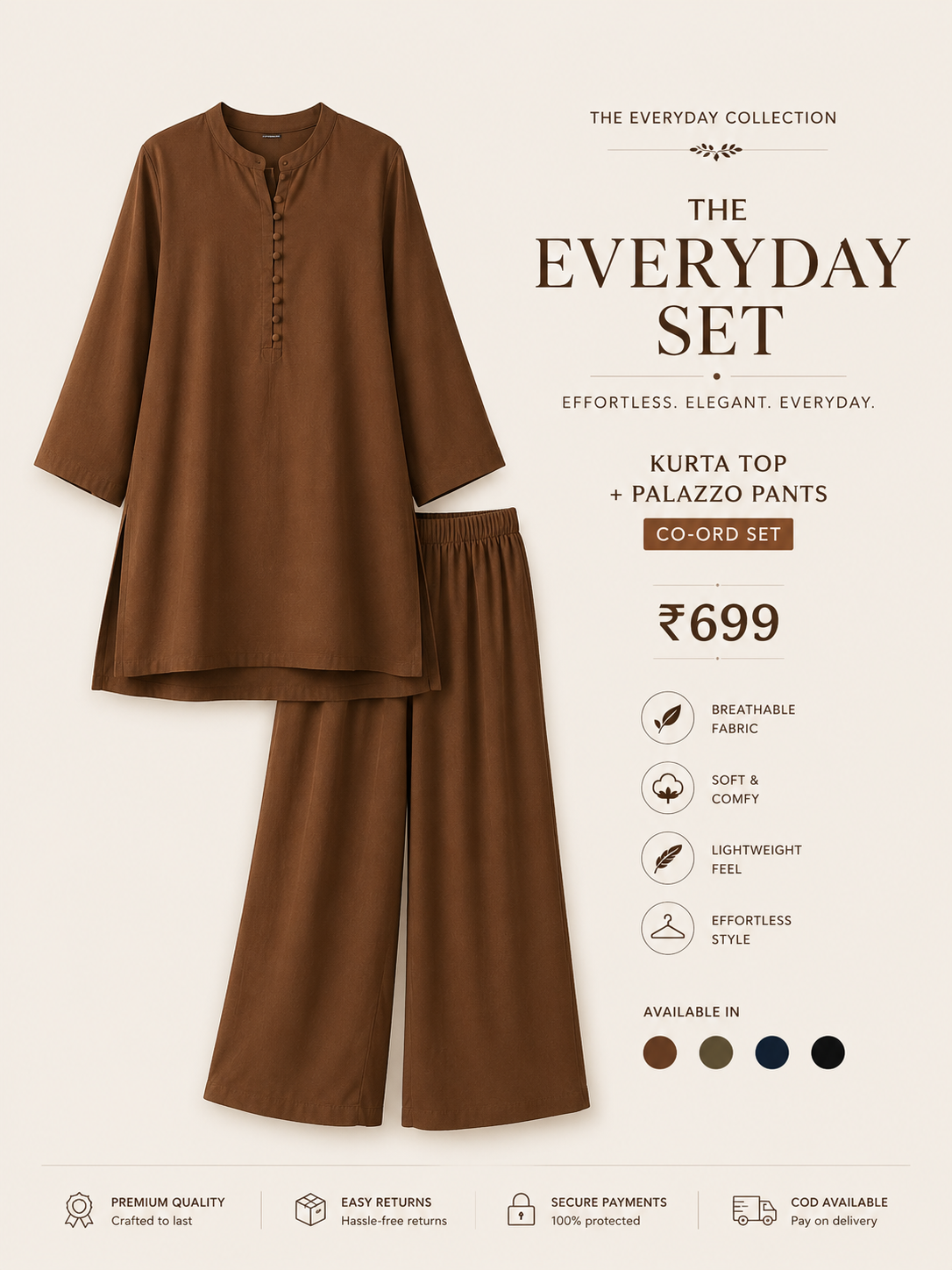 Layered Palazzo Co-ord Set