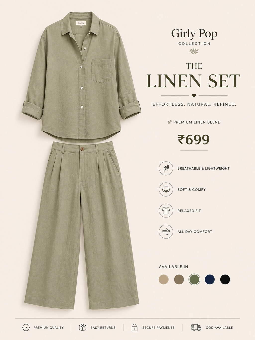 Layered Palazzo Co-ord Set