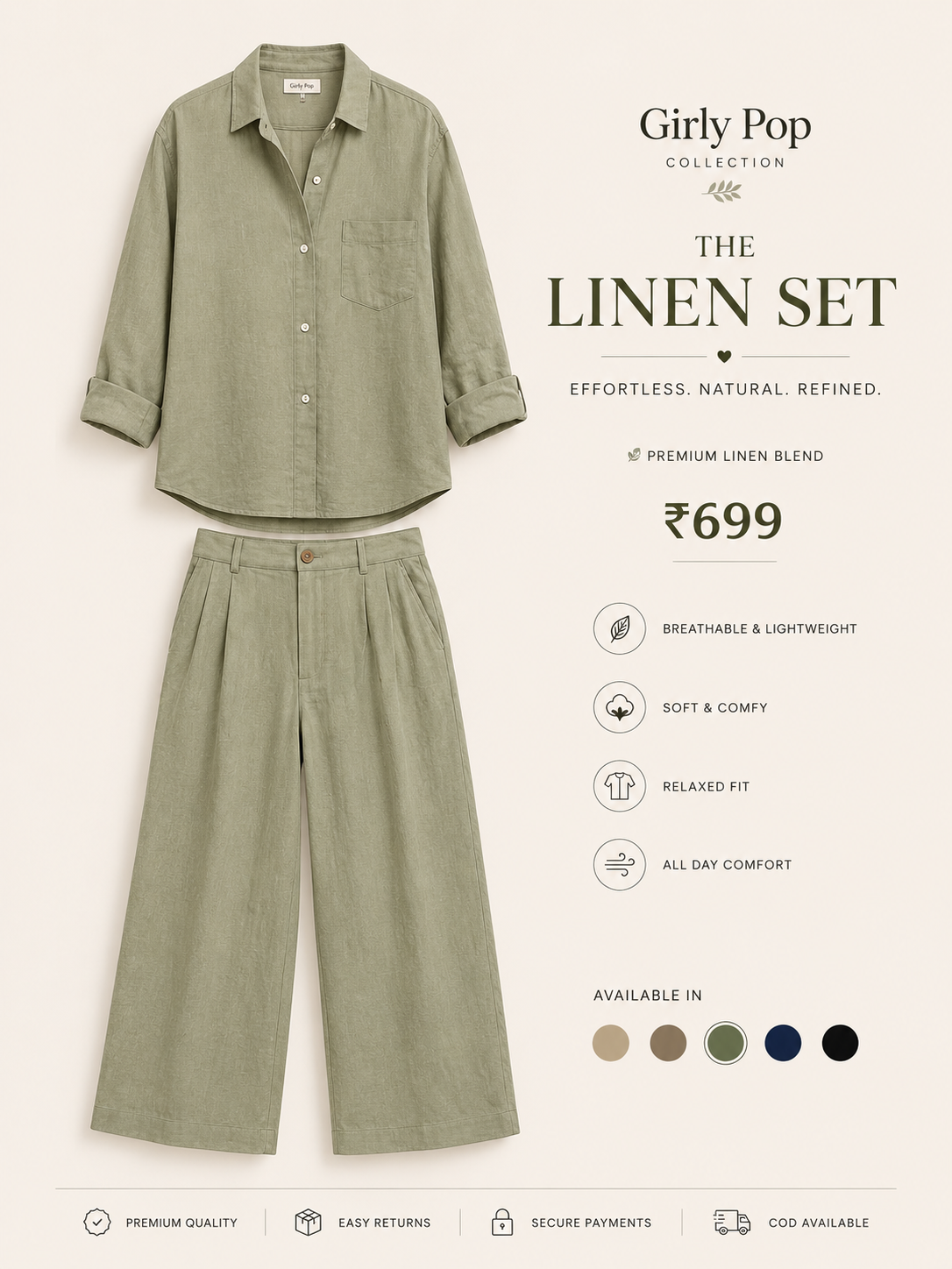 Layered Palazzo Co-ord Set