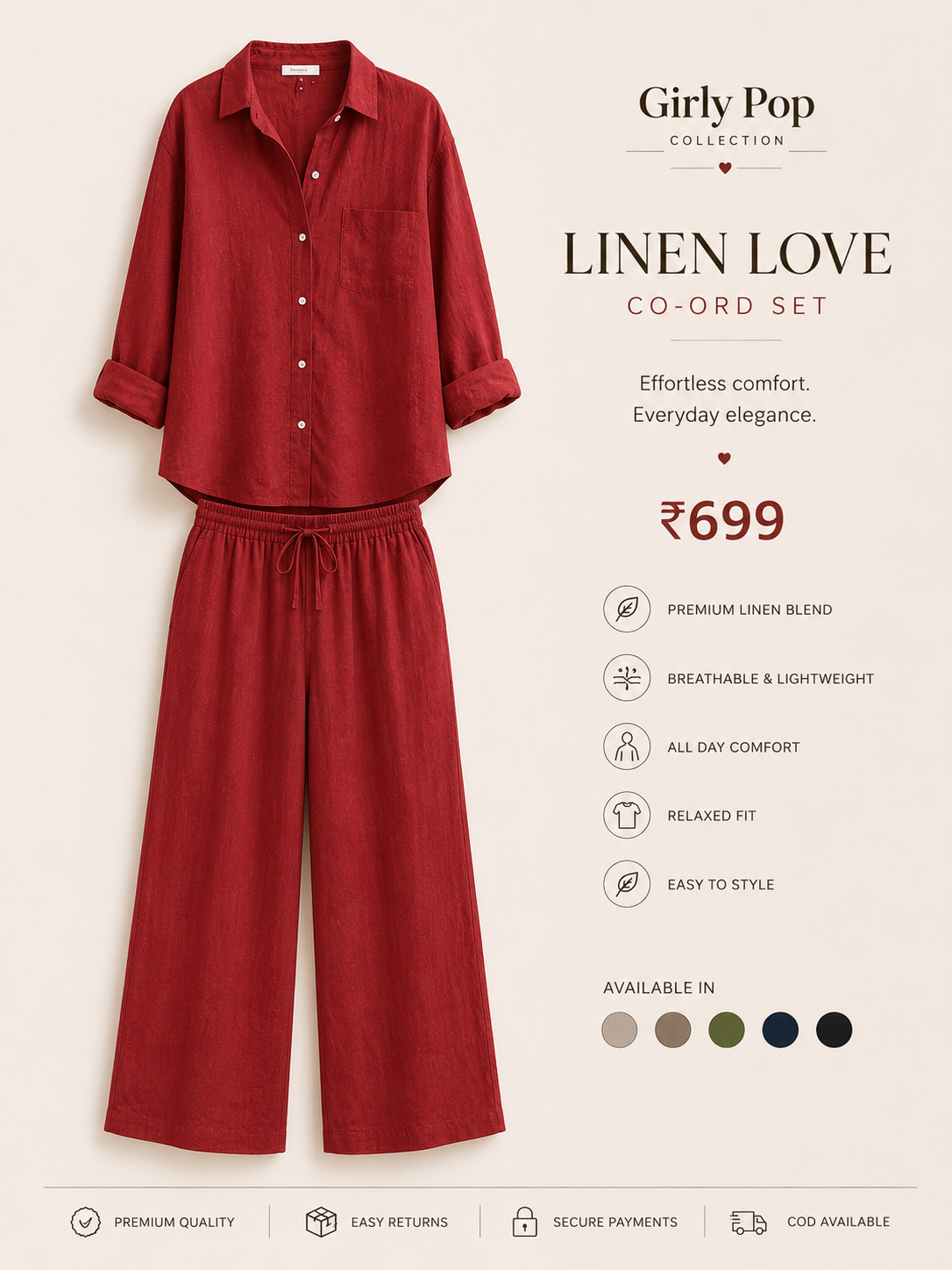 Layered Palazzo Co-ord Set