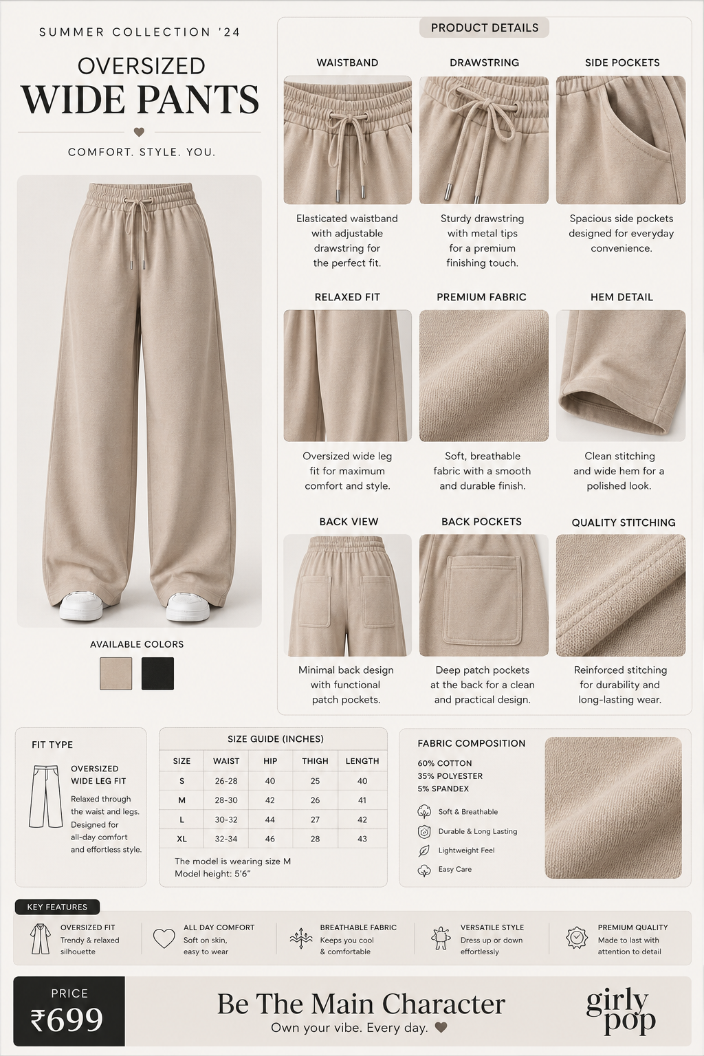 Premium High Waist Jeans & Cargo