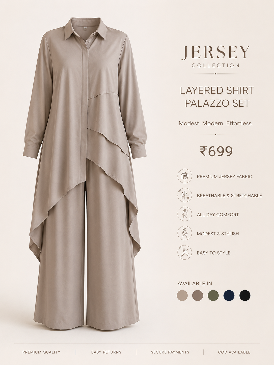 Layered Palazzo Co-ord Set