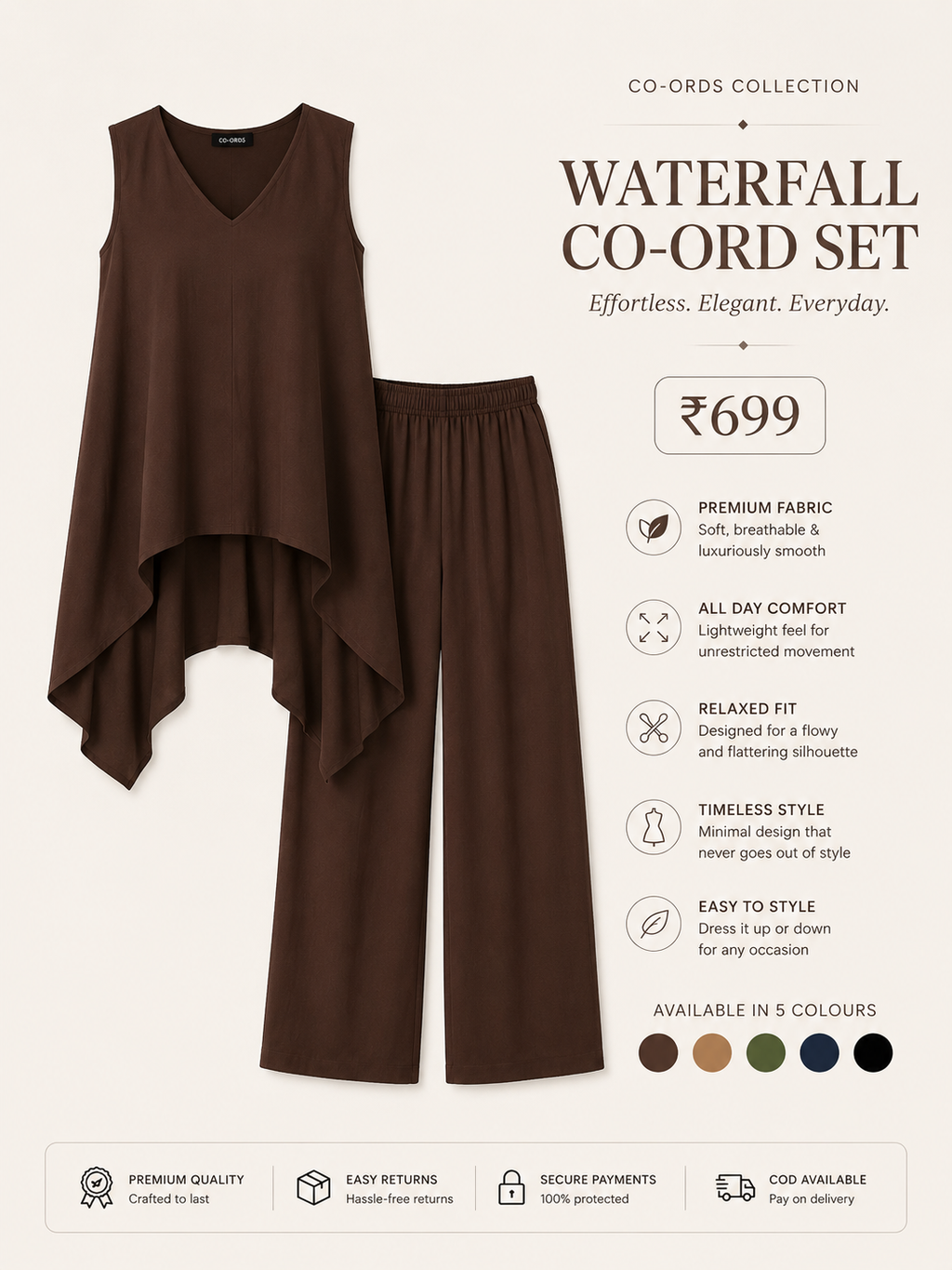 Layered Palazzo Co-ord Set