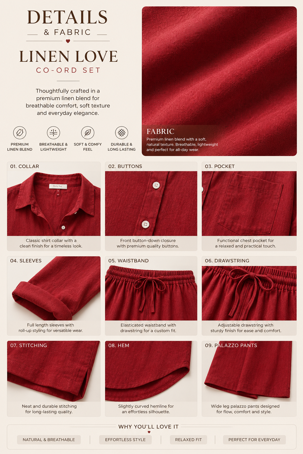 Layered Palazzo Co-ord Set