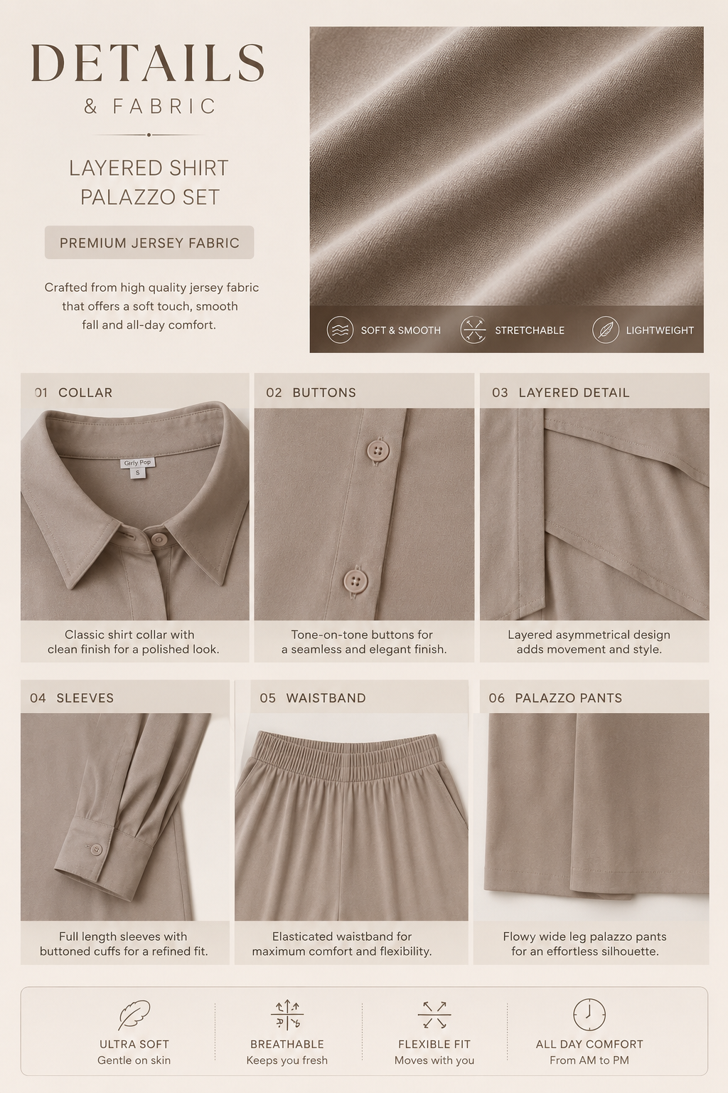 Layered Palazzo Co-ord Set