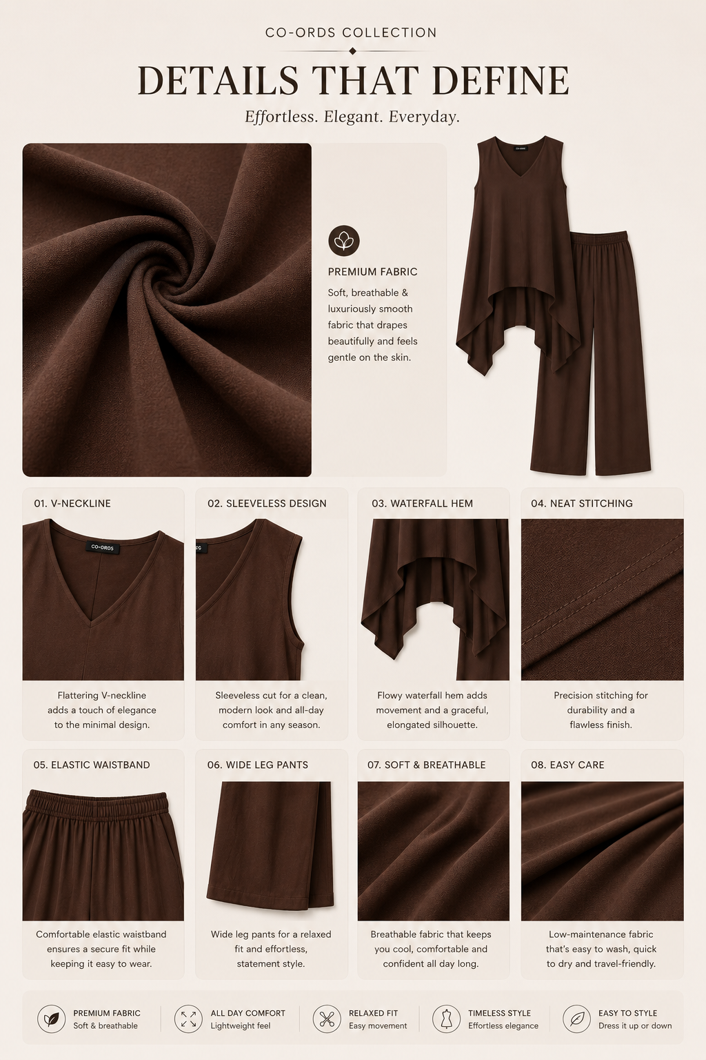 Layered Palazzo Co-ord Set