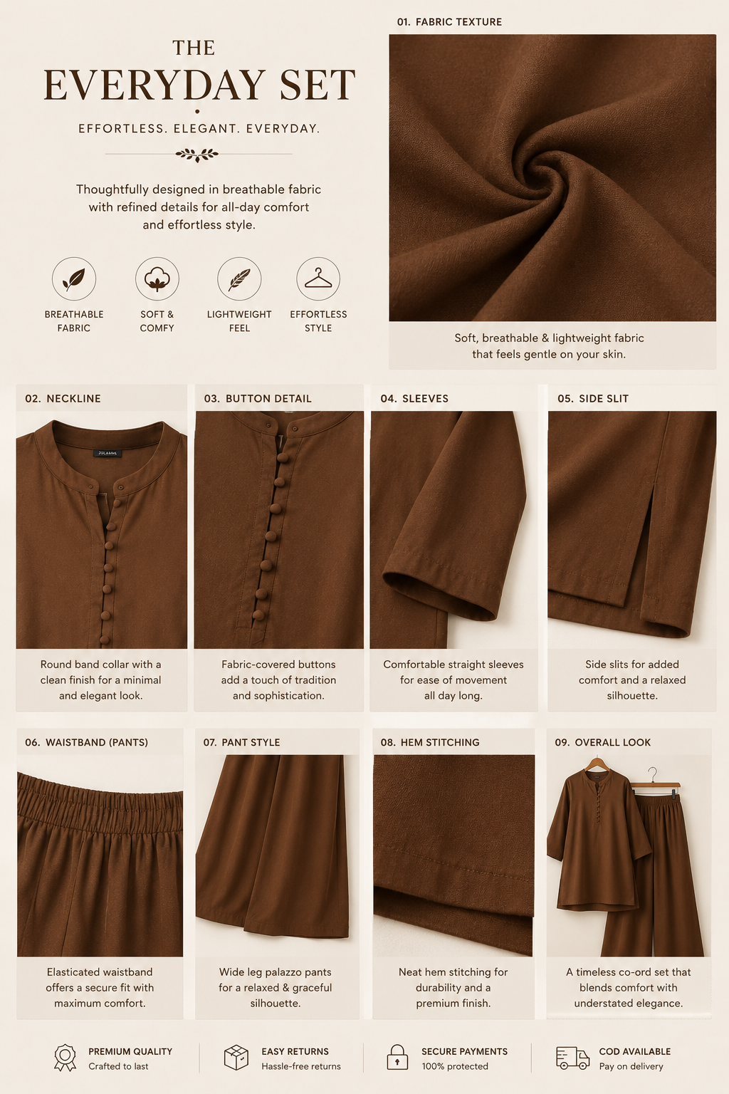Layered Palazzo Co-ord Set