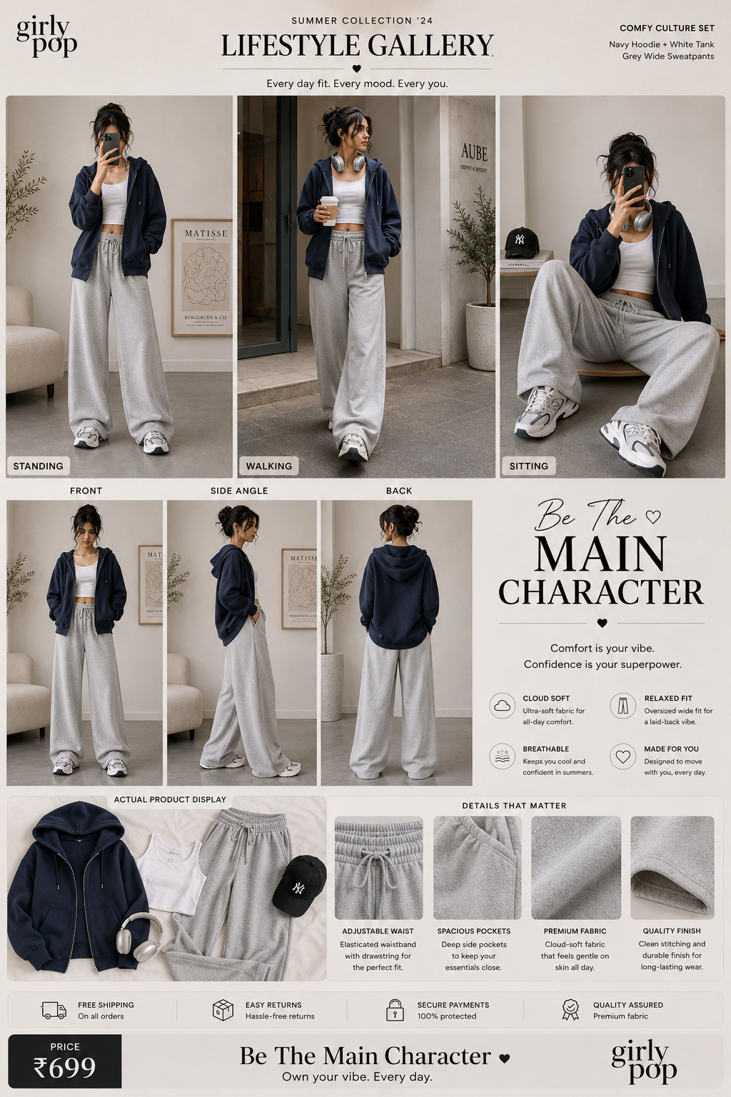 Premium High Waist Jeans & Cargo