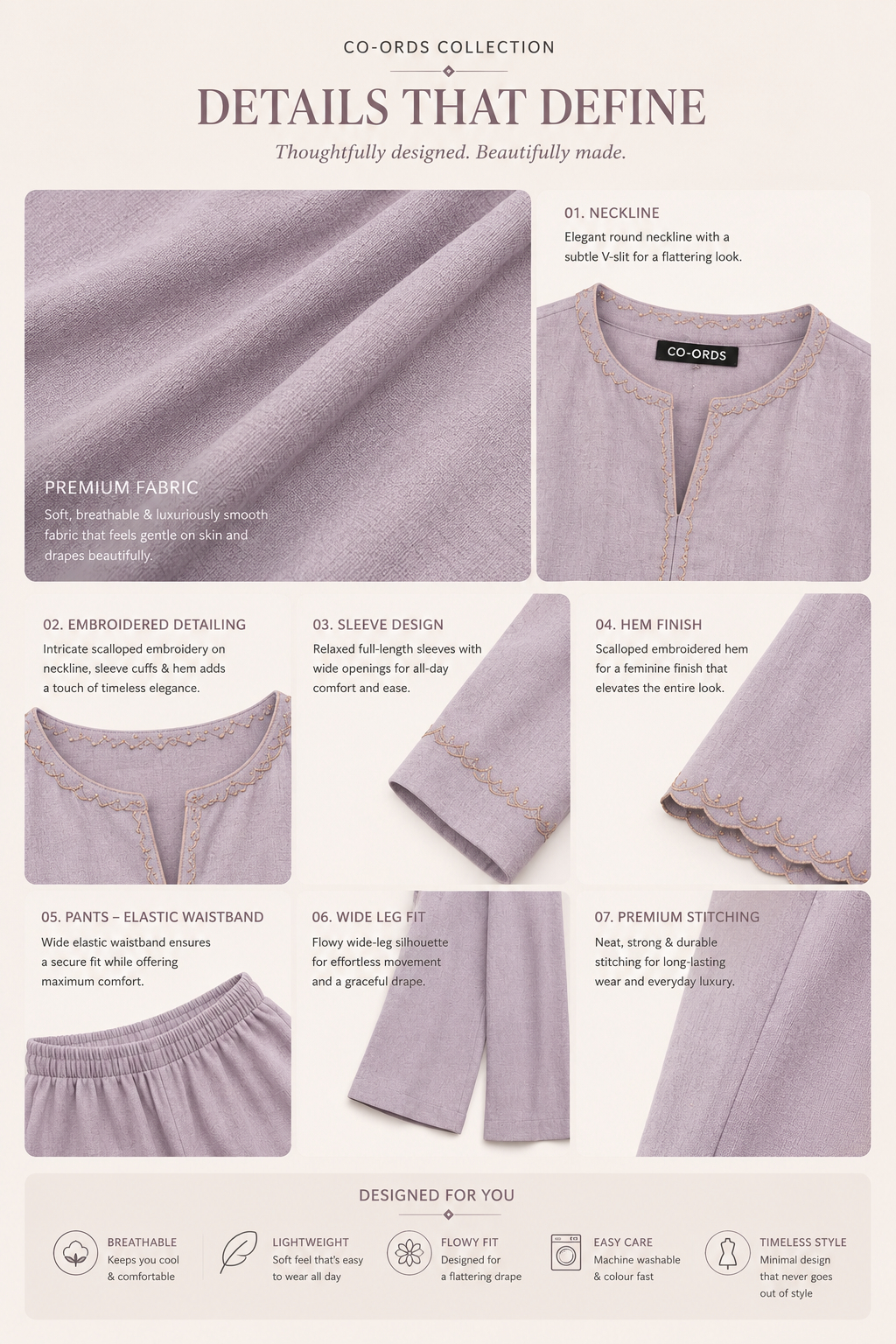 Layered Palazzo Co-ord Set
