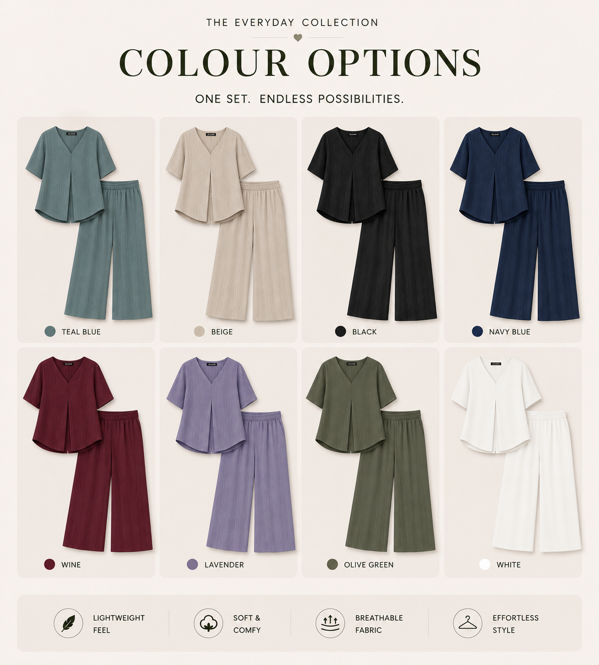 Layered Palazzo Co-ord Set