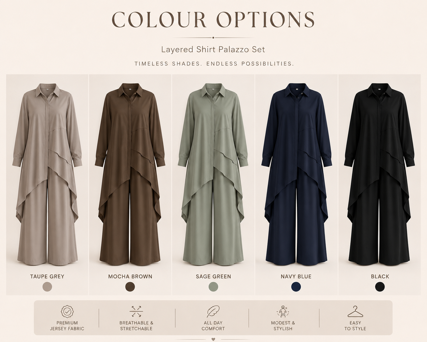 Layered Palazzo Co-ord Set