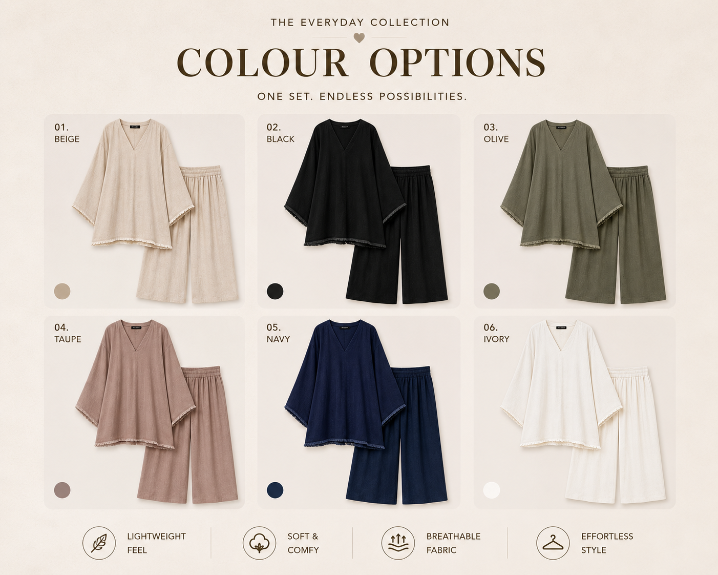 Layered Palazzo Co-ord Set
