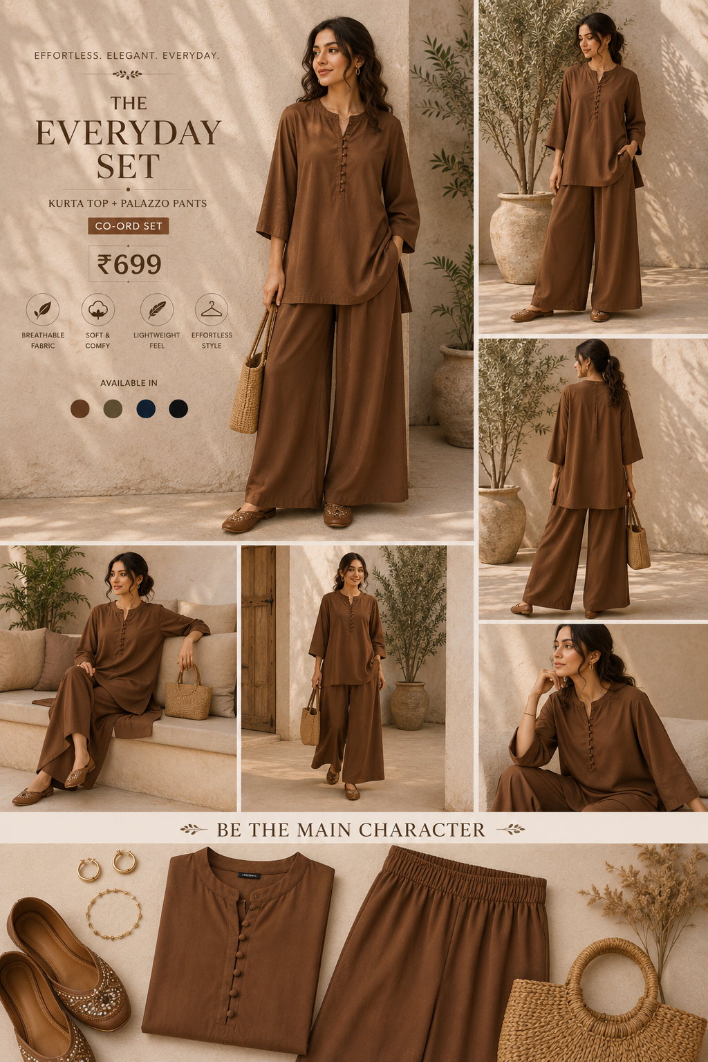 Layered Palazzo Co-ord Set