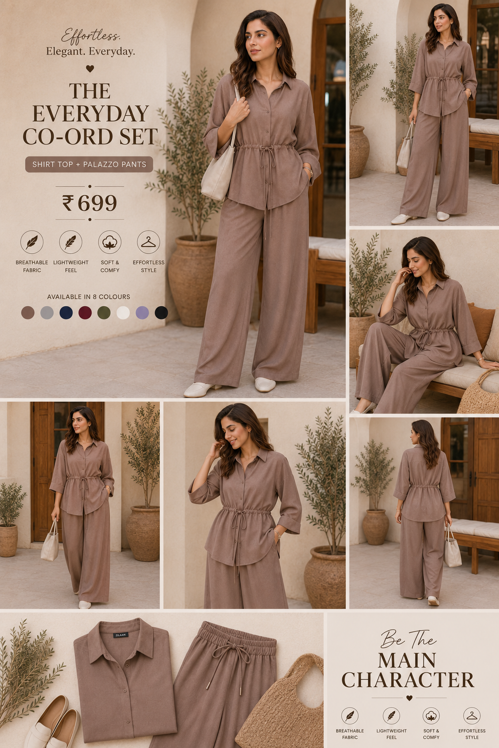 Layered Palazzo Co-ord Set