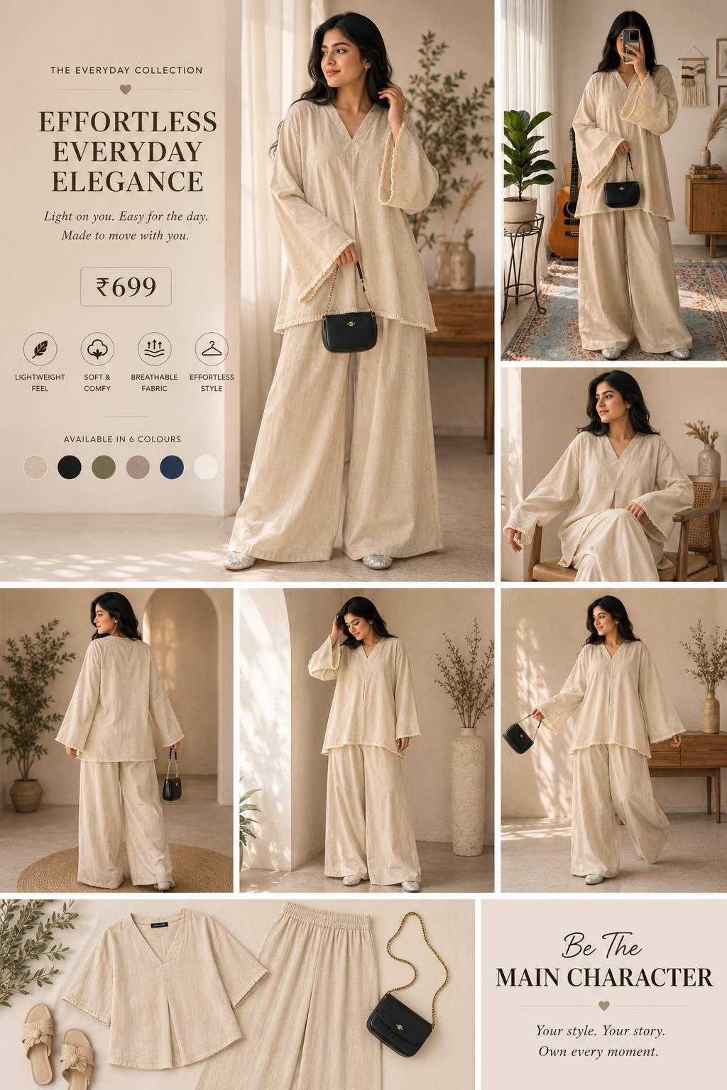 Layered Palazzo Co-ord Set
