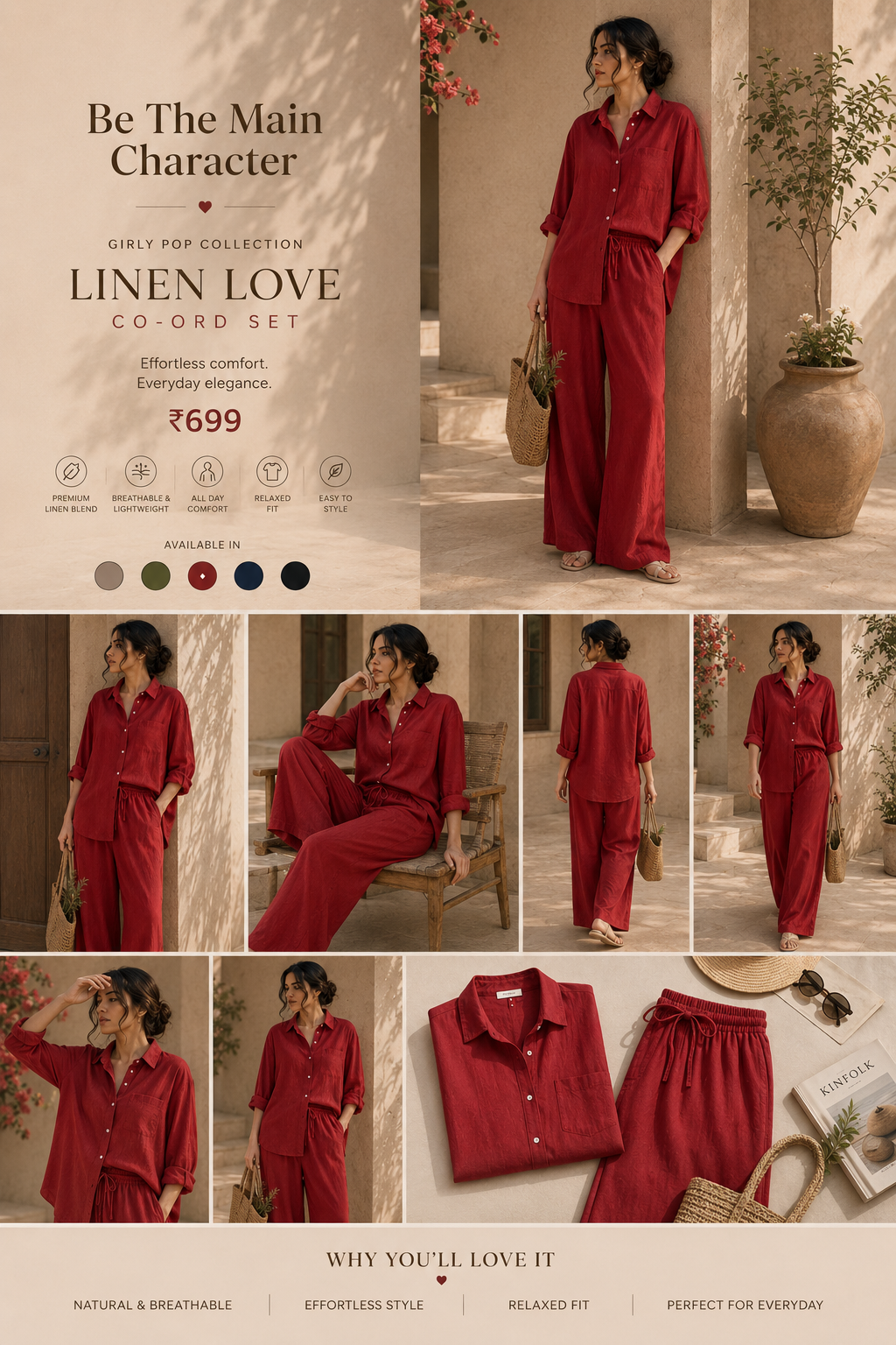 Layered Palazzo Co-ord Set