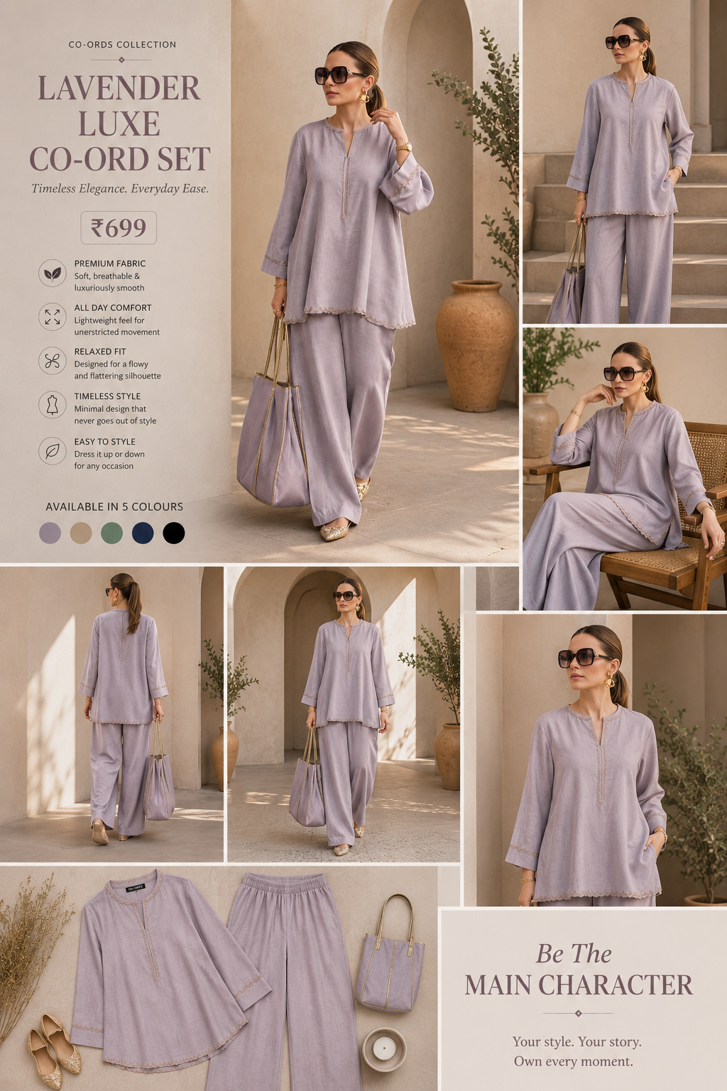 Layered Palazzo Co-ord Set