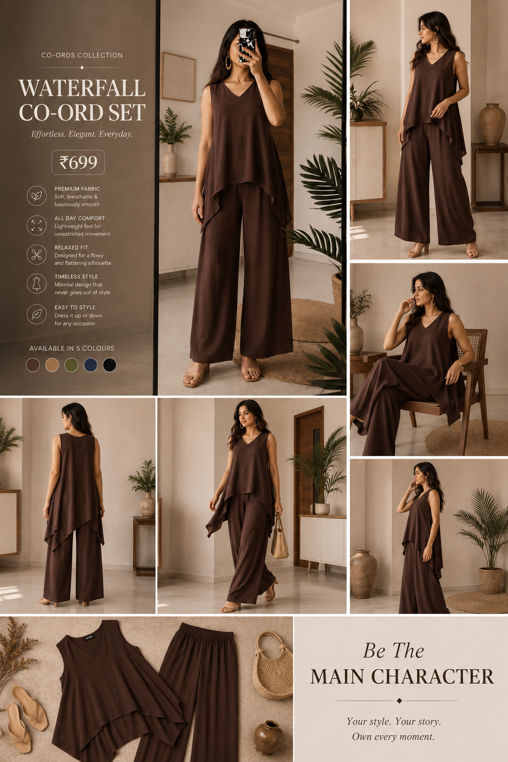 Layered Palazzo Co-ord Set