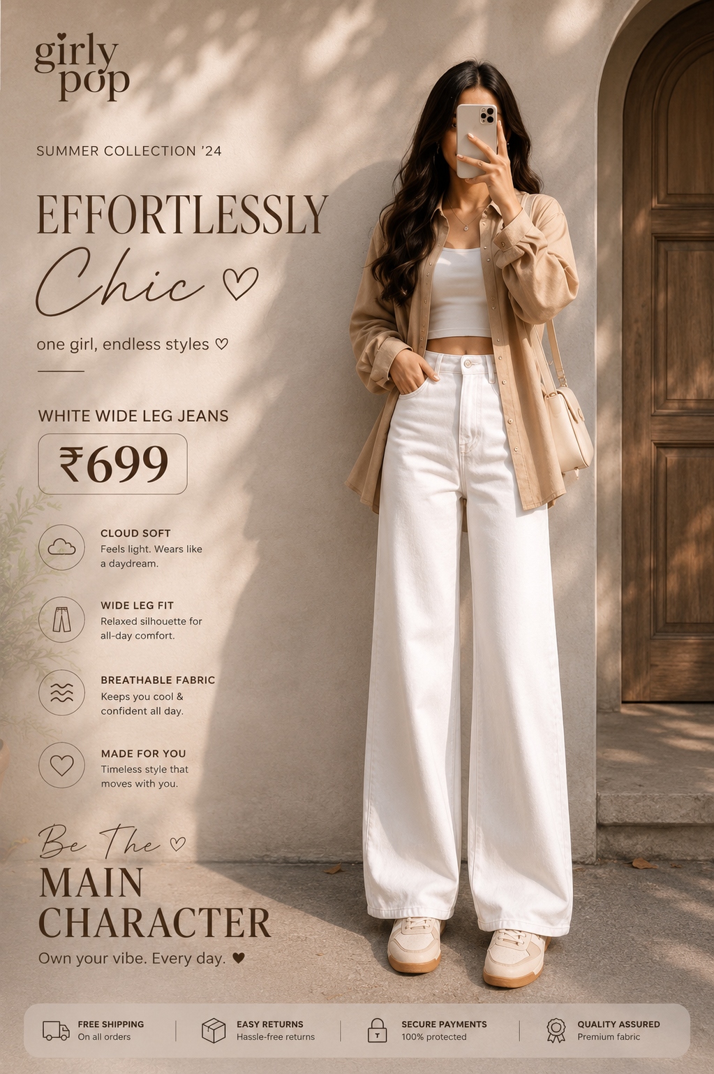 Premium High Waist Jeans & Cargo