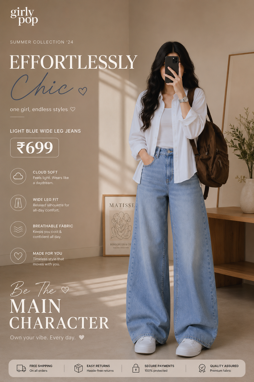 Premium High Waist Jeans & Cargo